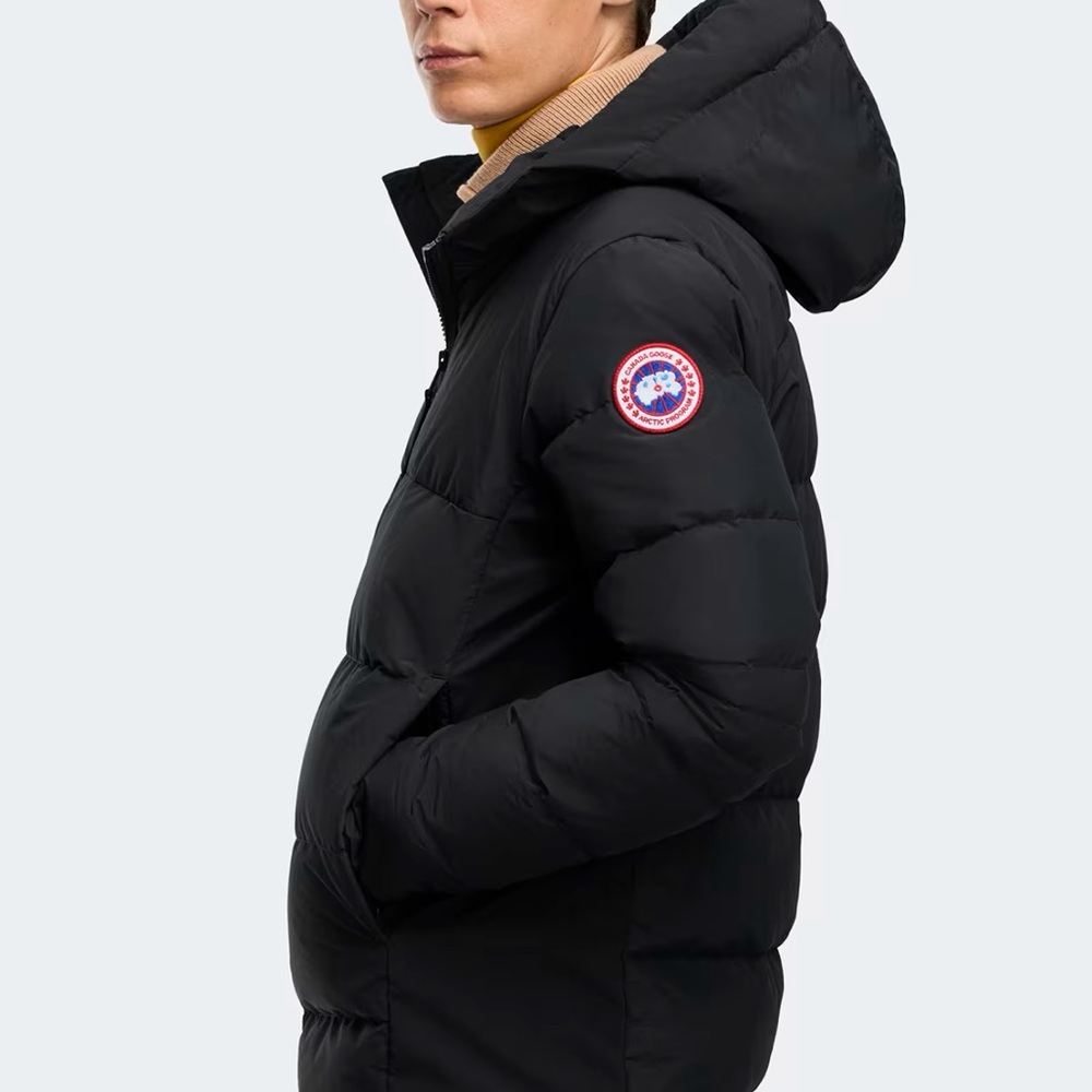Canada Goose Black Hooded Puffer HyBridge® Coat - Picture 10 of 11